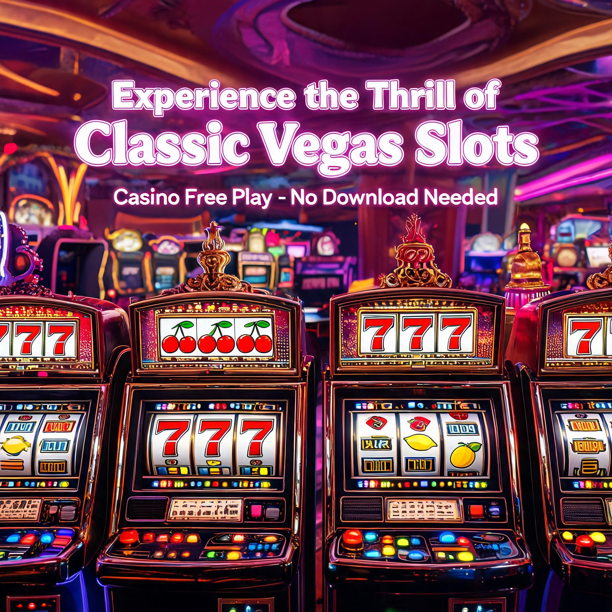 Experience the Thrill of Classic Vegas Slots Casino Free Play