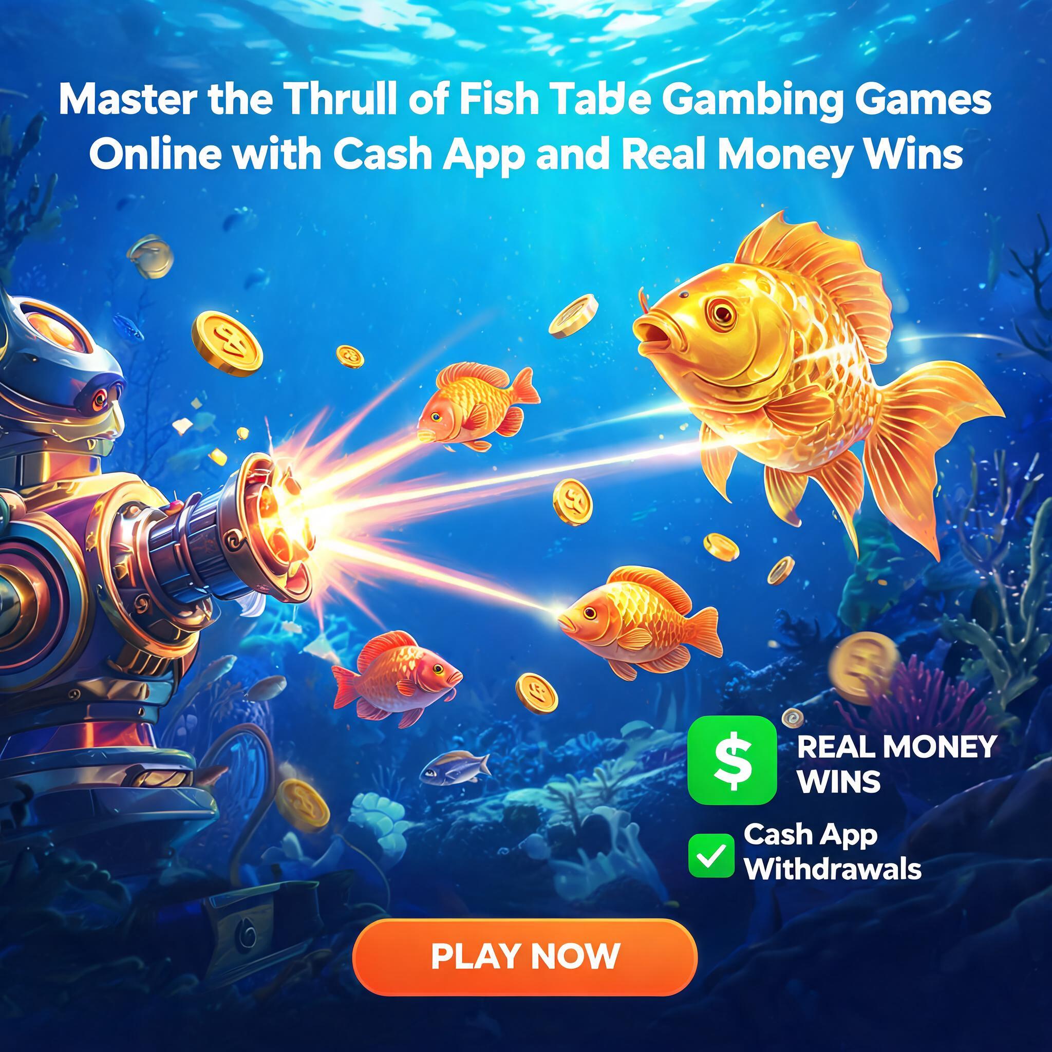 Master the Thrill of Fish Table Gambling Games Online with Cash App and Real Money Wins