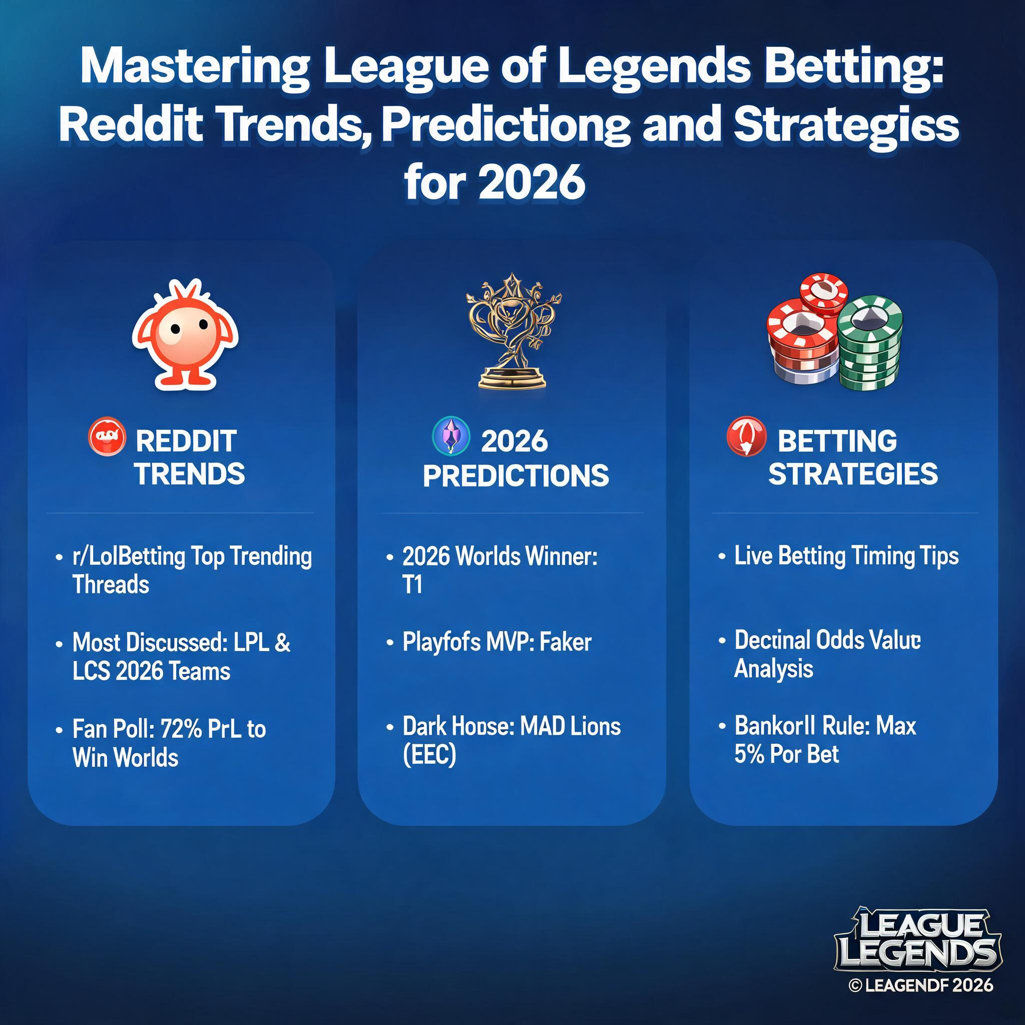 Mastering League of Legends Betting: Reddit Trends, Predictions, and Strategies for 2026 Mastering League of Legends Betting