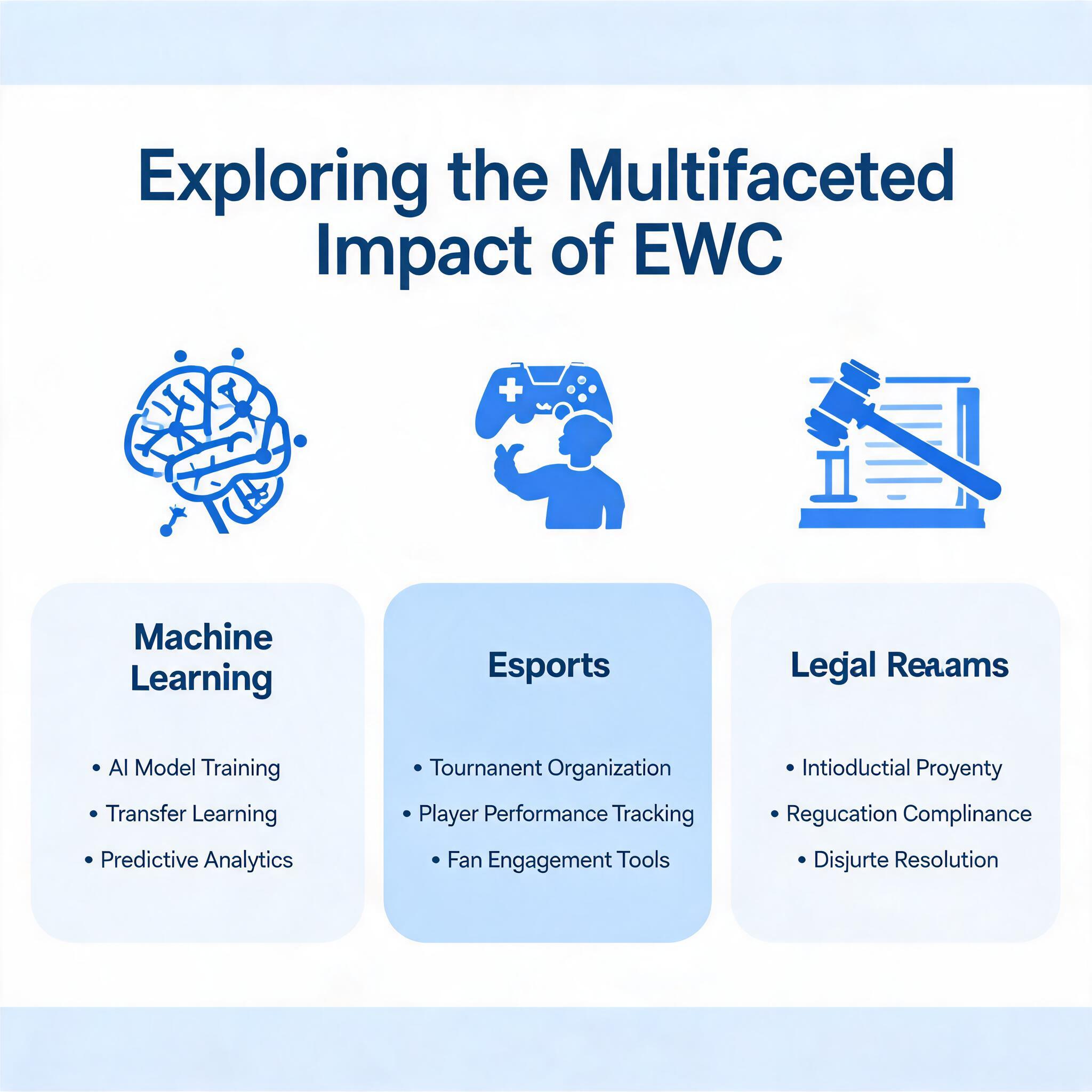 Exploring the Multifaceted Impact of EWC: From Machine Learning to Esports and Legal Realms From Machine Learning to Esports and Legal Realms