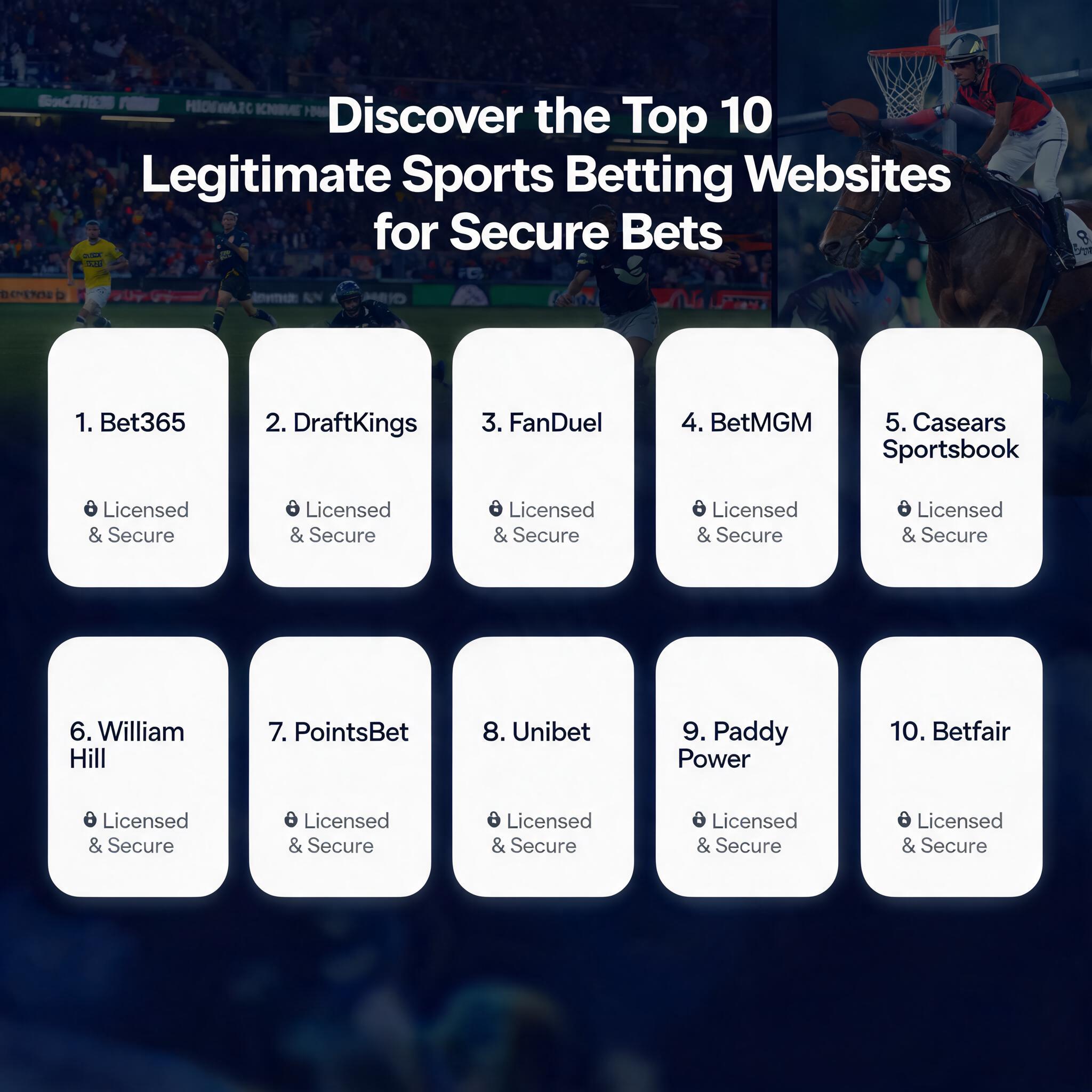 Discover the Top 10 Legitimate Sports Betting Websites for Secure Bets Discover the Top 10 Legitimate Sports Betting Websites for Secure Bets