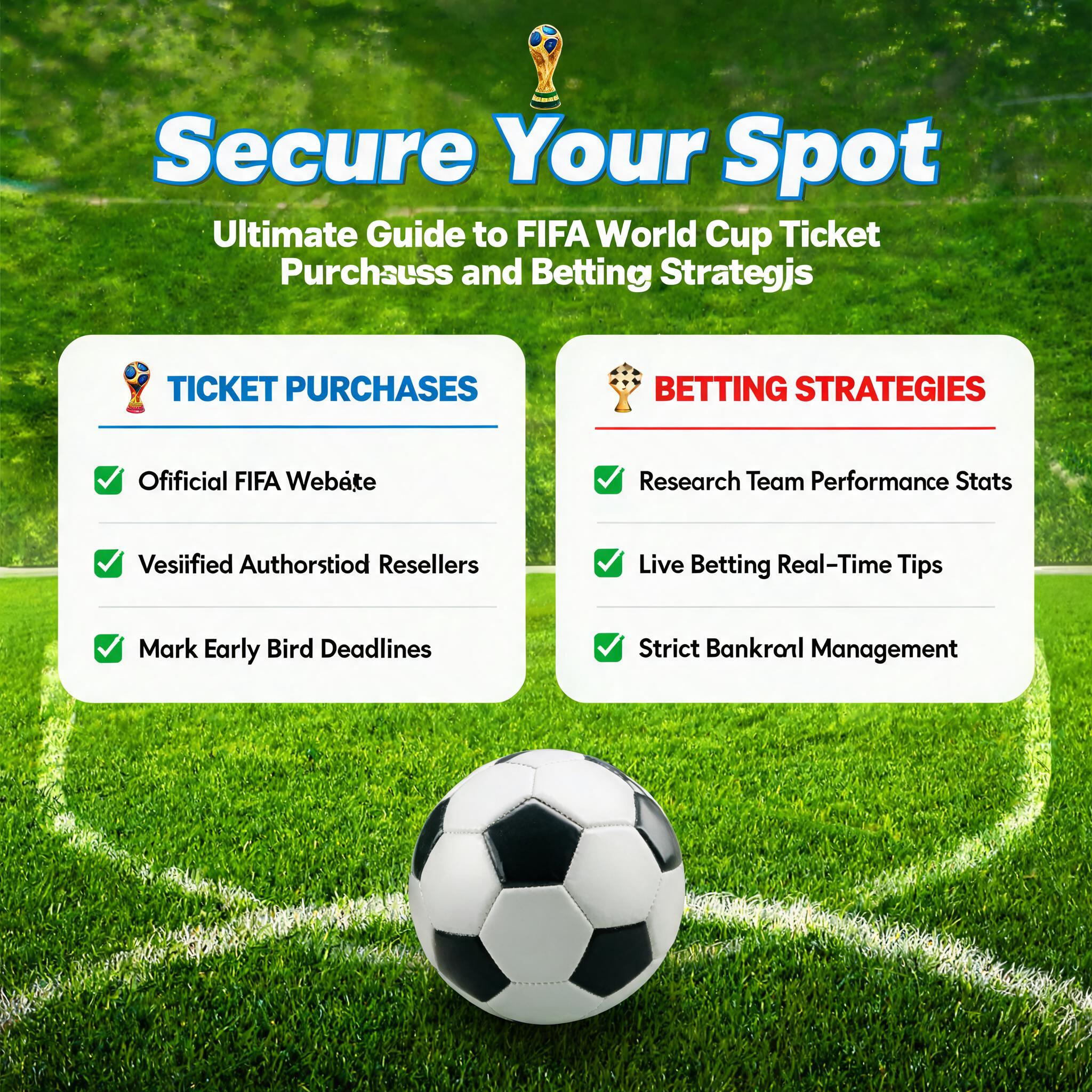 Ultimate Guide to FIFA World Cup Ticket Purchases and Betting Strategies