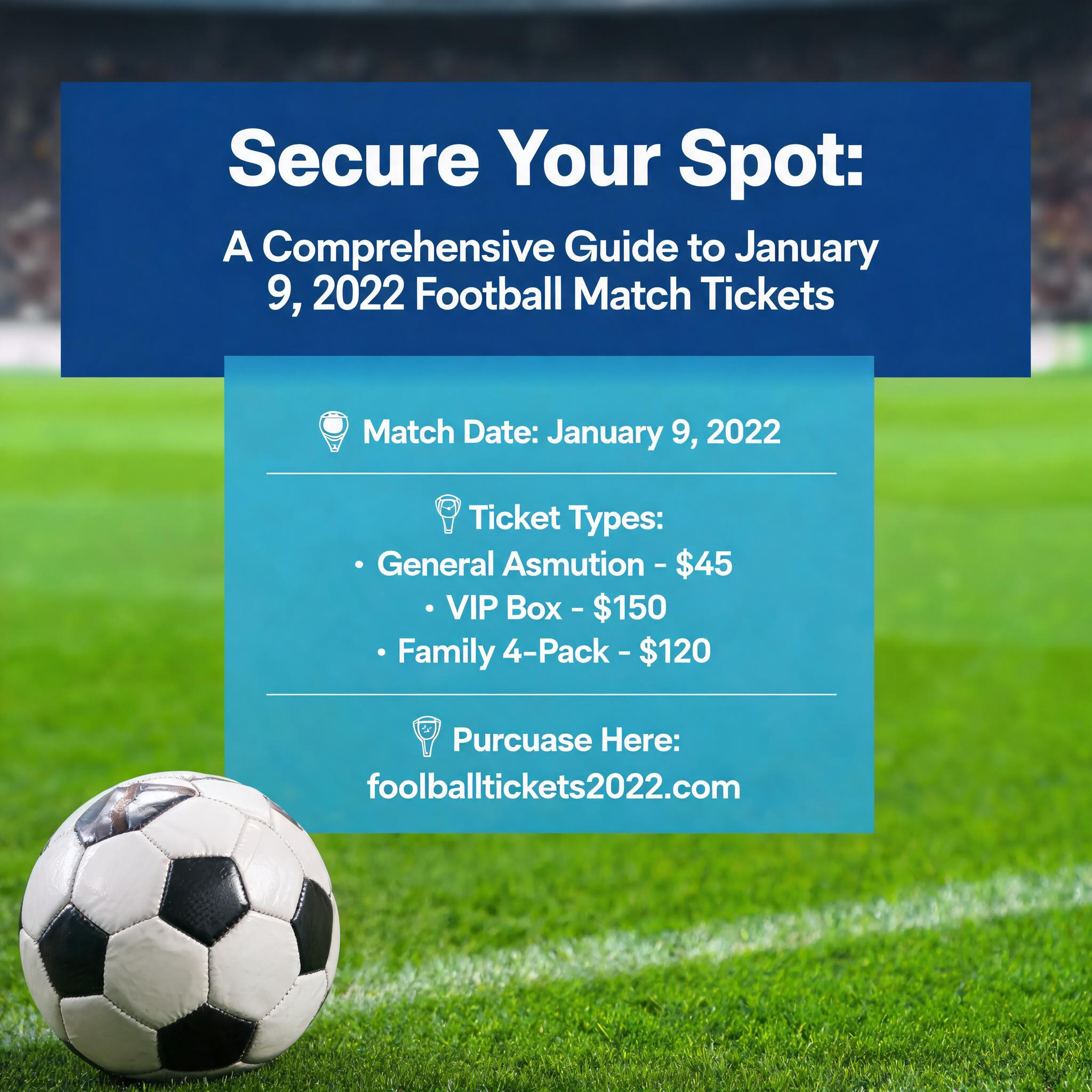 Secure Your Spot: A Comprehensive Guide to January 9, 2022 Football Match Tickets A Comprehensive Guide to January 9