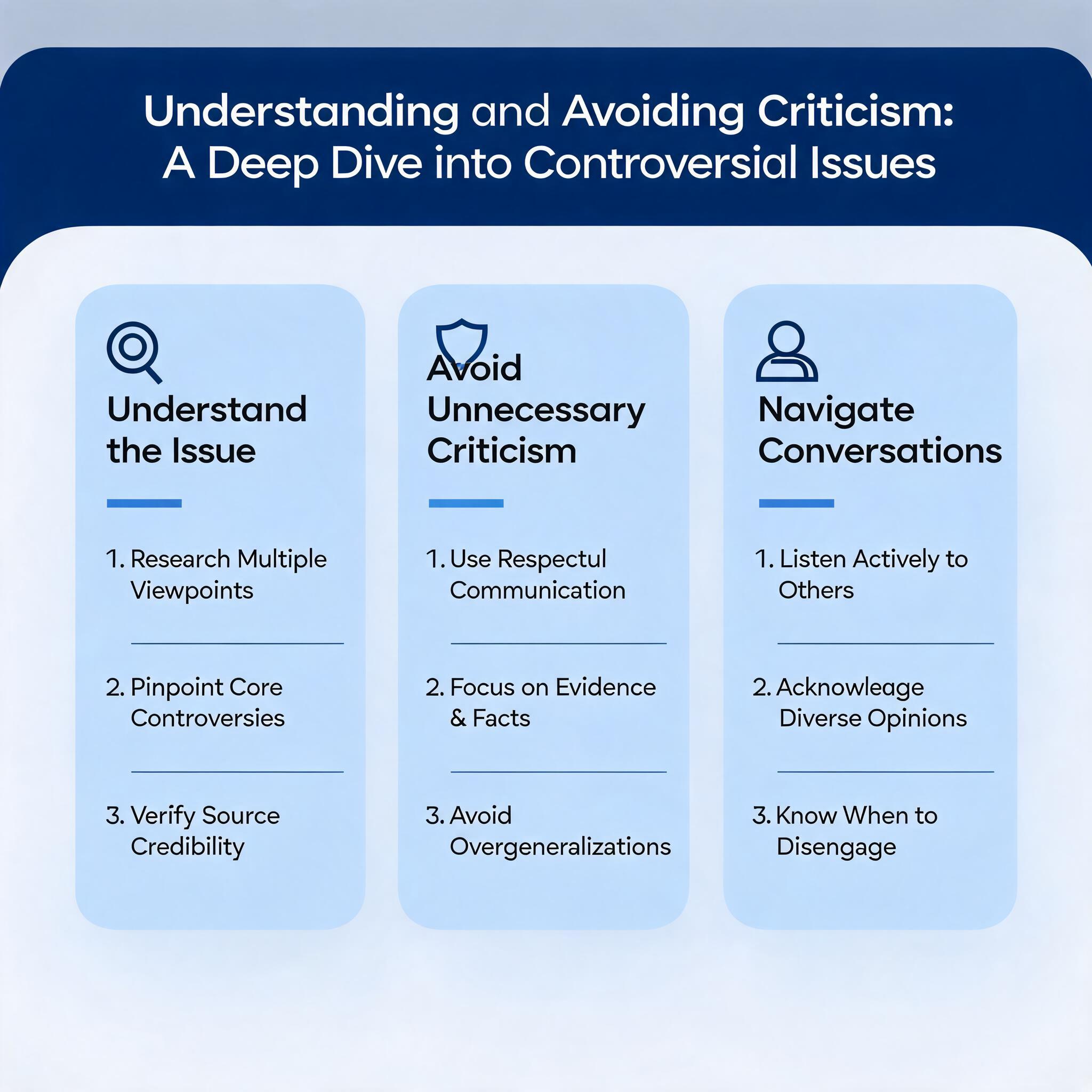 Understanding and Avoiding Criticism: A Deep Dive into Controversial Issues A Deep Dive into Controversial Issues