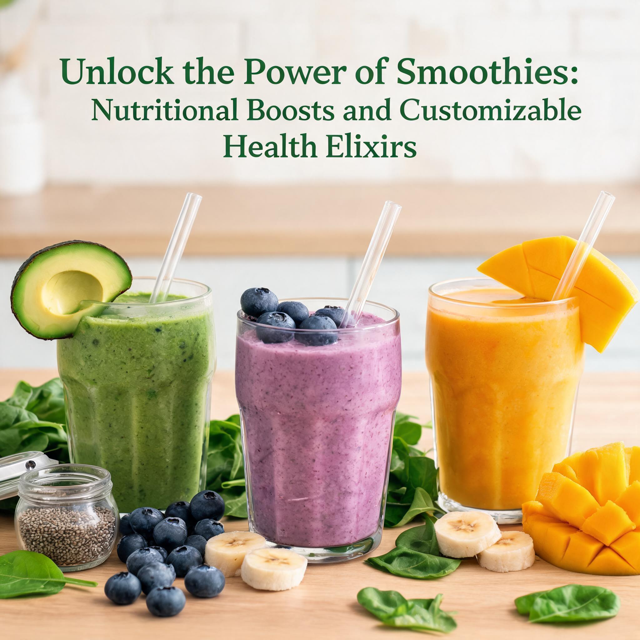 Unlock the Power of Smoothies: Nutritional Boosts and Customizable Health Elixirs