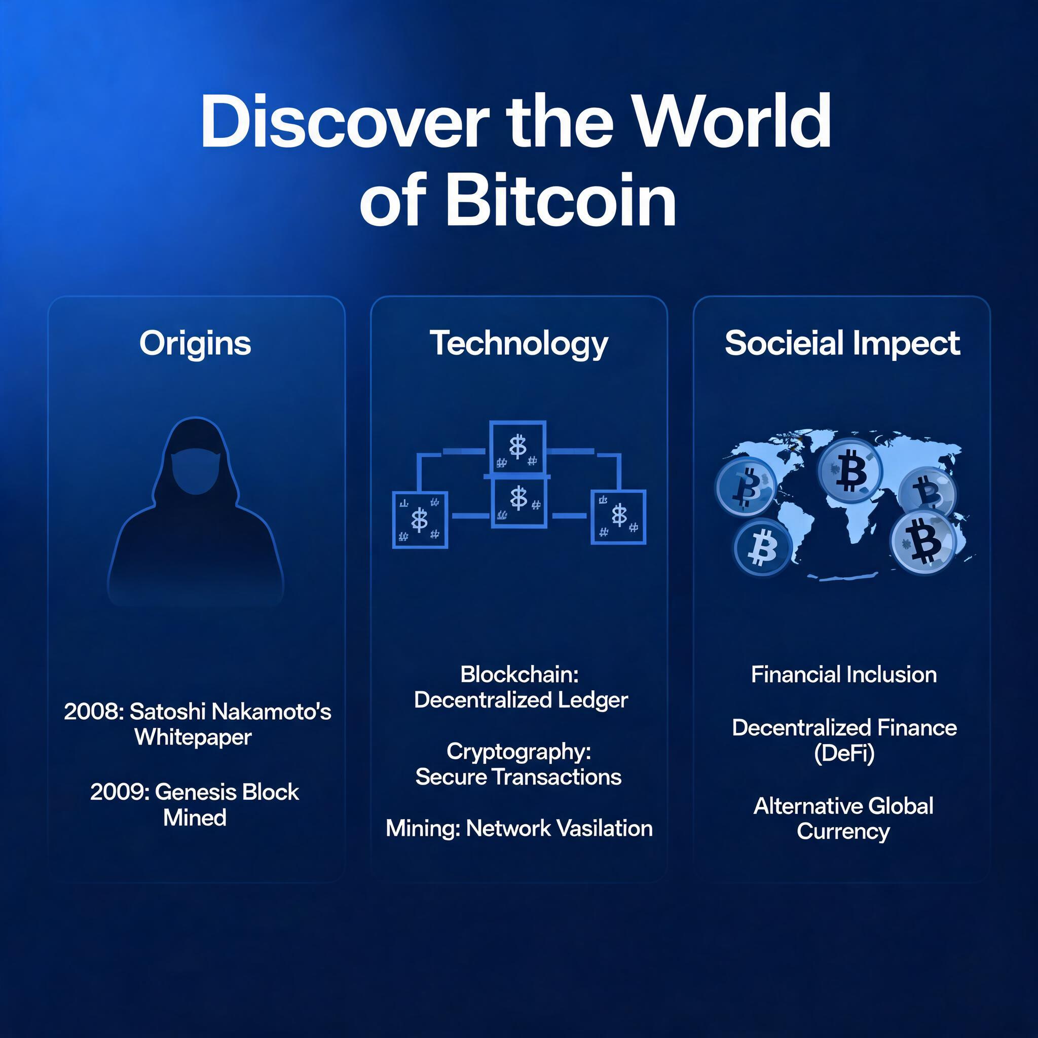 Discover the World of Bitcoin: Origins, Technology, and Societal Impact Discover the World of Bitcoin