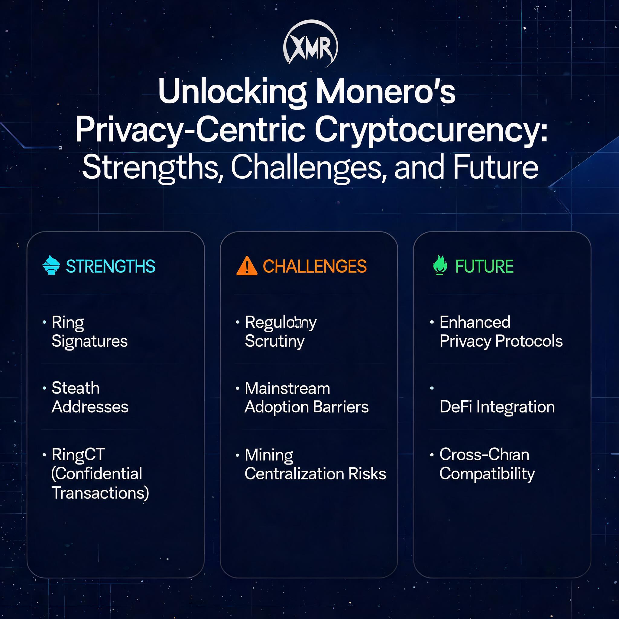 Unlocking Monero's Privacy-Centric Cryptocurrency: Strengths, Challenges, and Future Centric Cryptocurrency