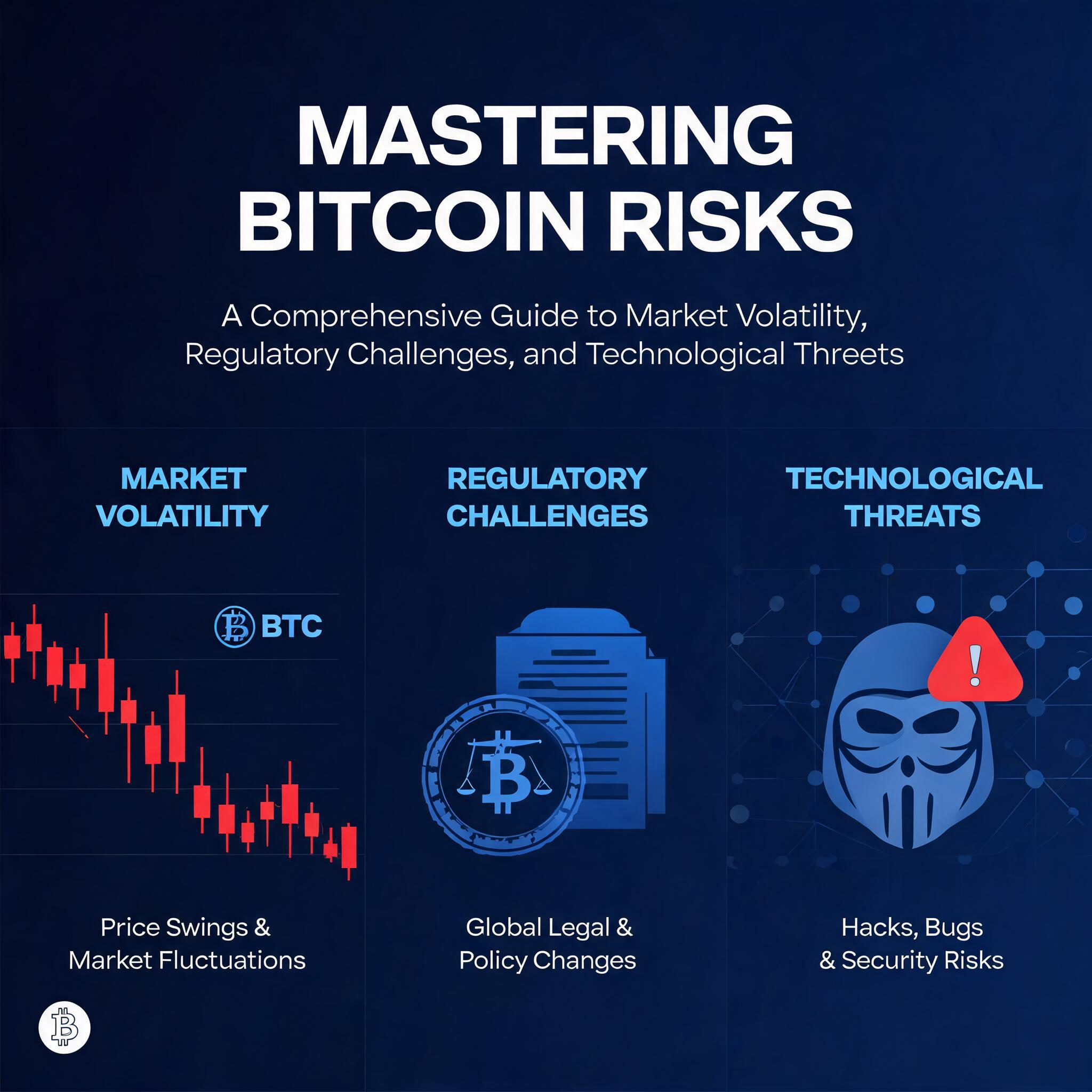 Mastering Bitcoin Risks: A Comprehensive Guide to Market Volatility, Regulatory Challenges, and Technological Threats