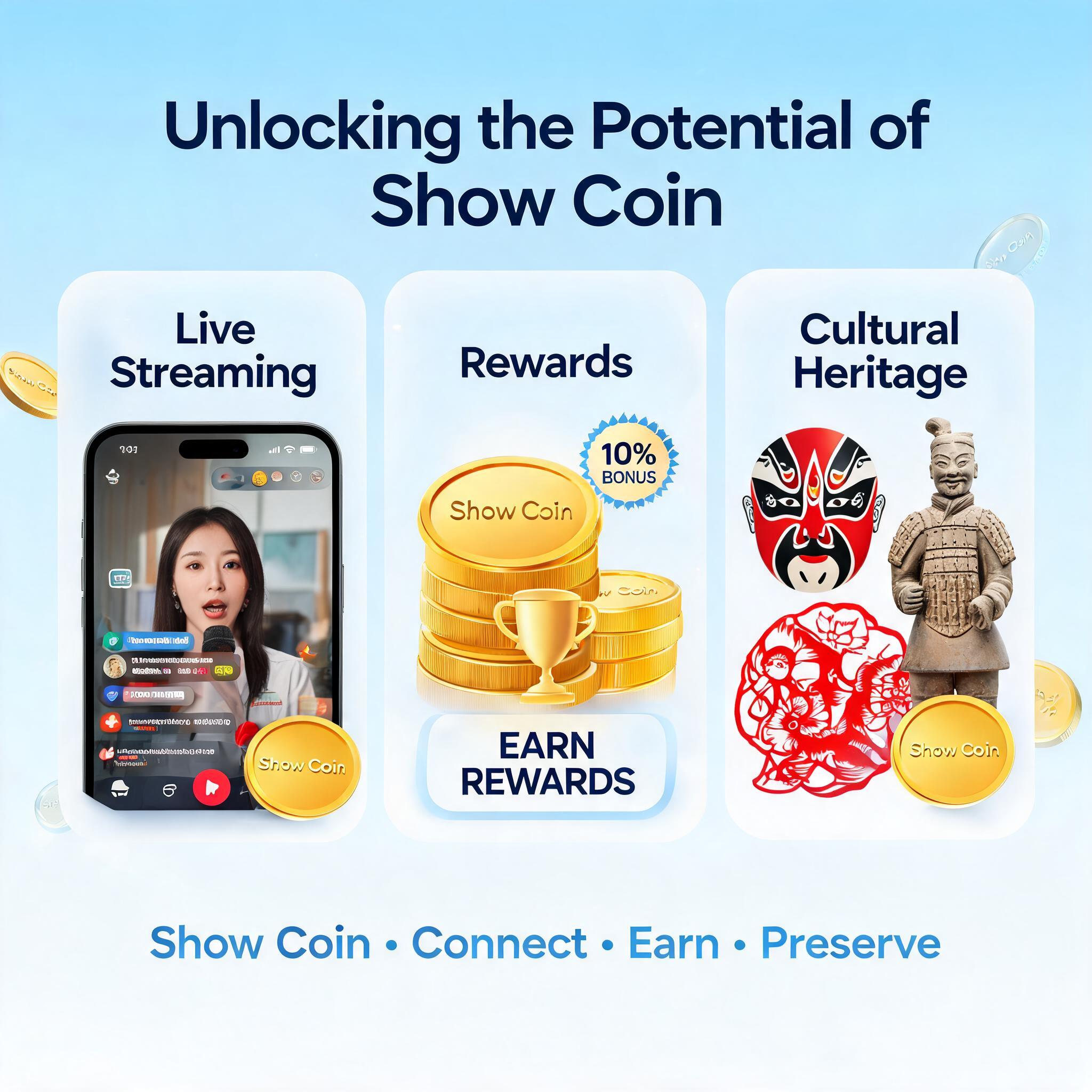 Unlocking the Potential of Show Coin: Live Streaming, Rewards, and Cultural Heritage Unlocking the Potential of Show Coin