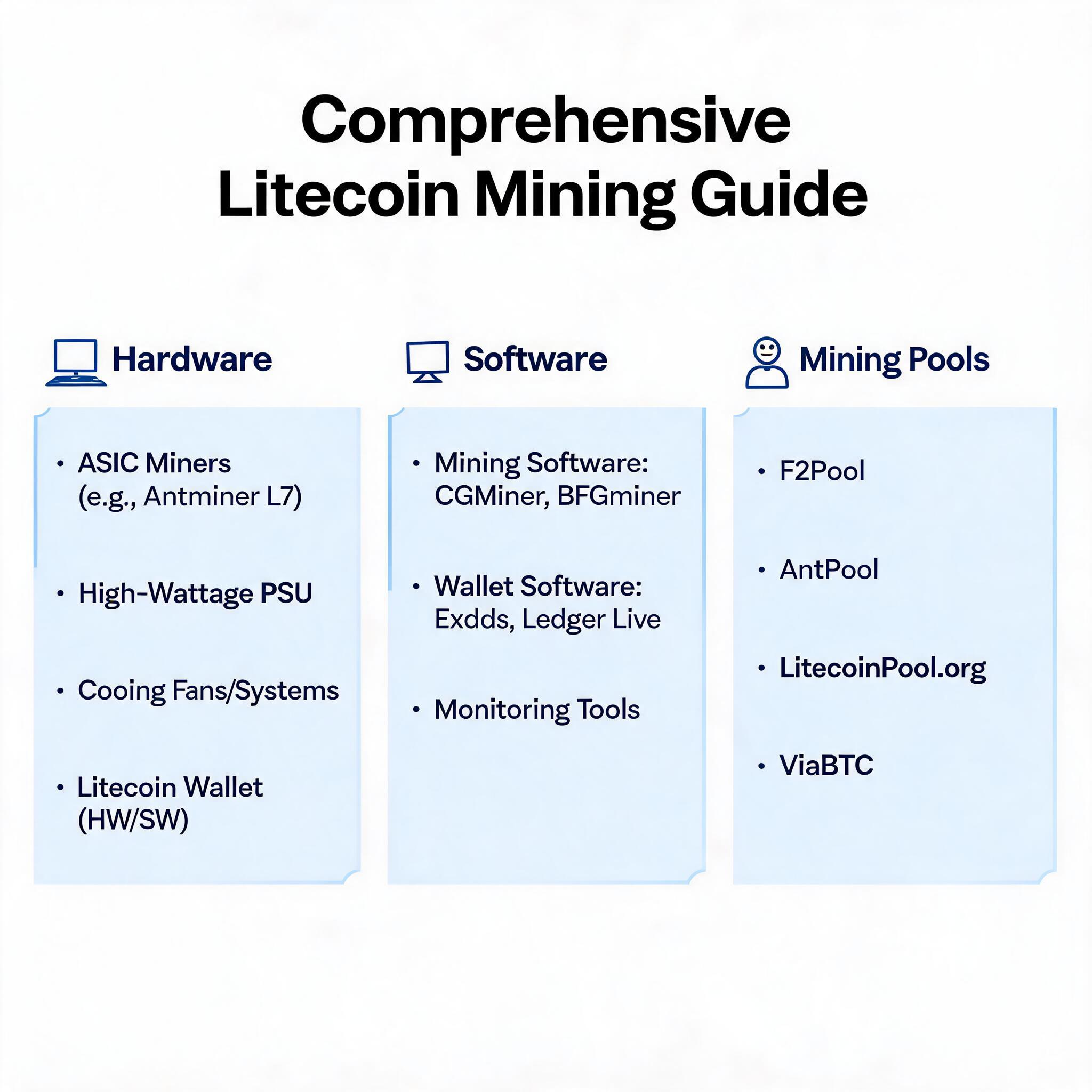 Comprehensive Litecoin Mining Guide: Hardware, Software, and Pools Comprehensive Litecoin Mining Guide