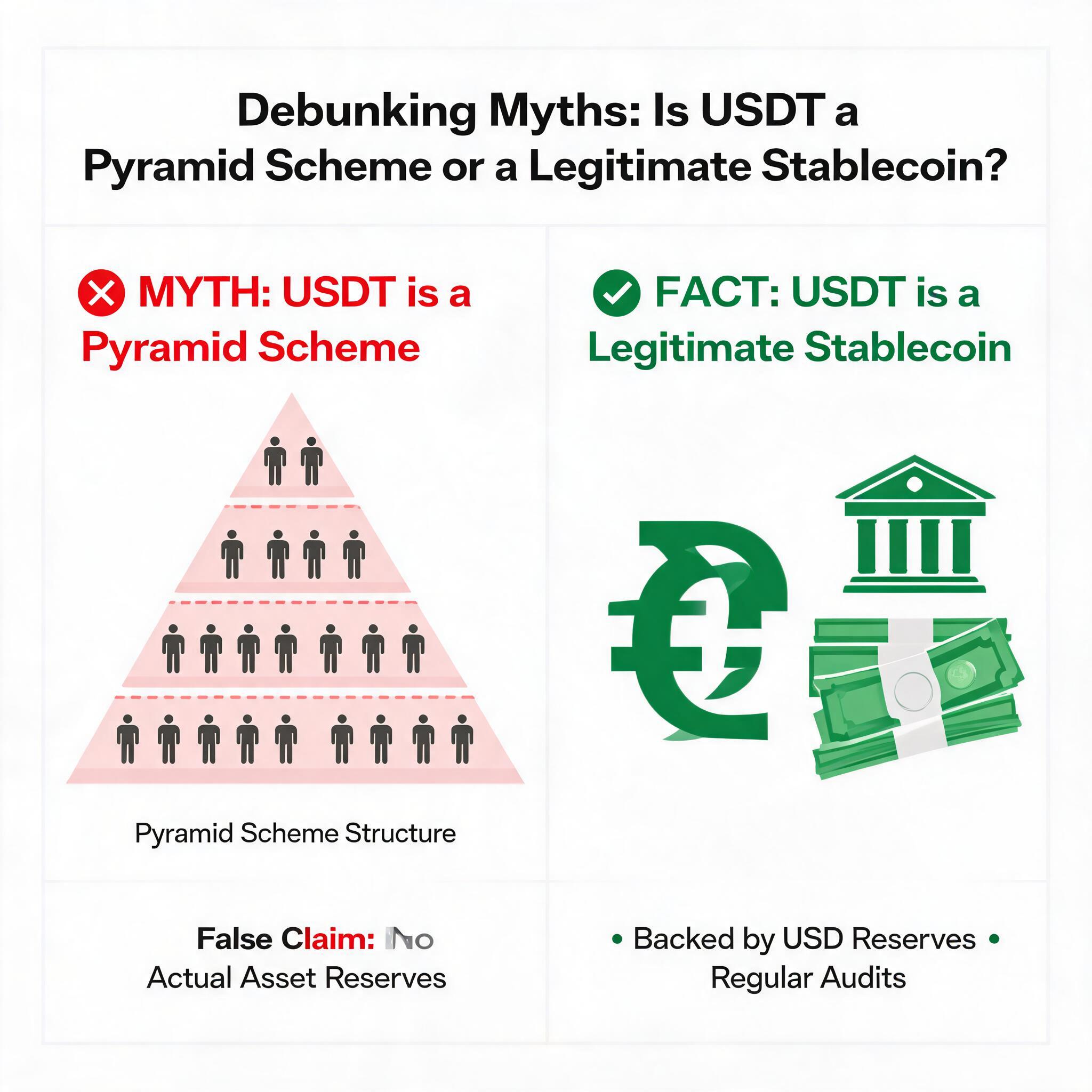 Debunking Myths: Is USDT a Pyramid Scheme or a Legitimate Stablecoin?