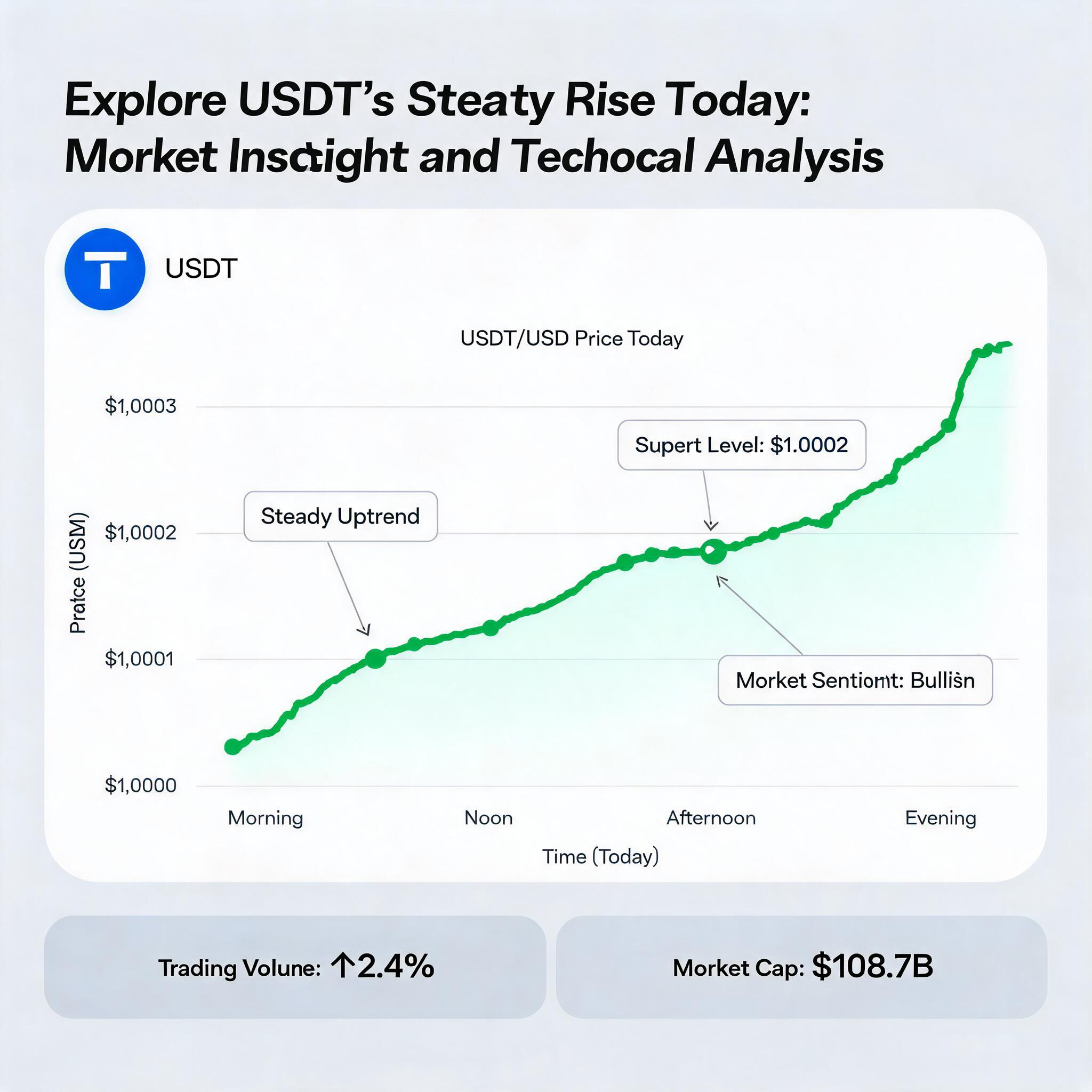 Explore USDT's Steady Rise Today: Market Insights and Technical Analysis Market Insights and Technical Analysis